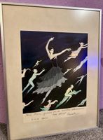 Dessin original « Ballerine et elfes volants » signée Renata
